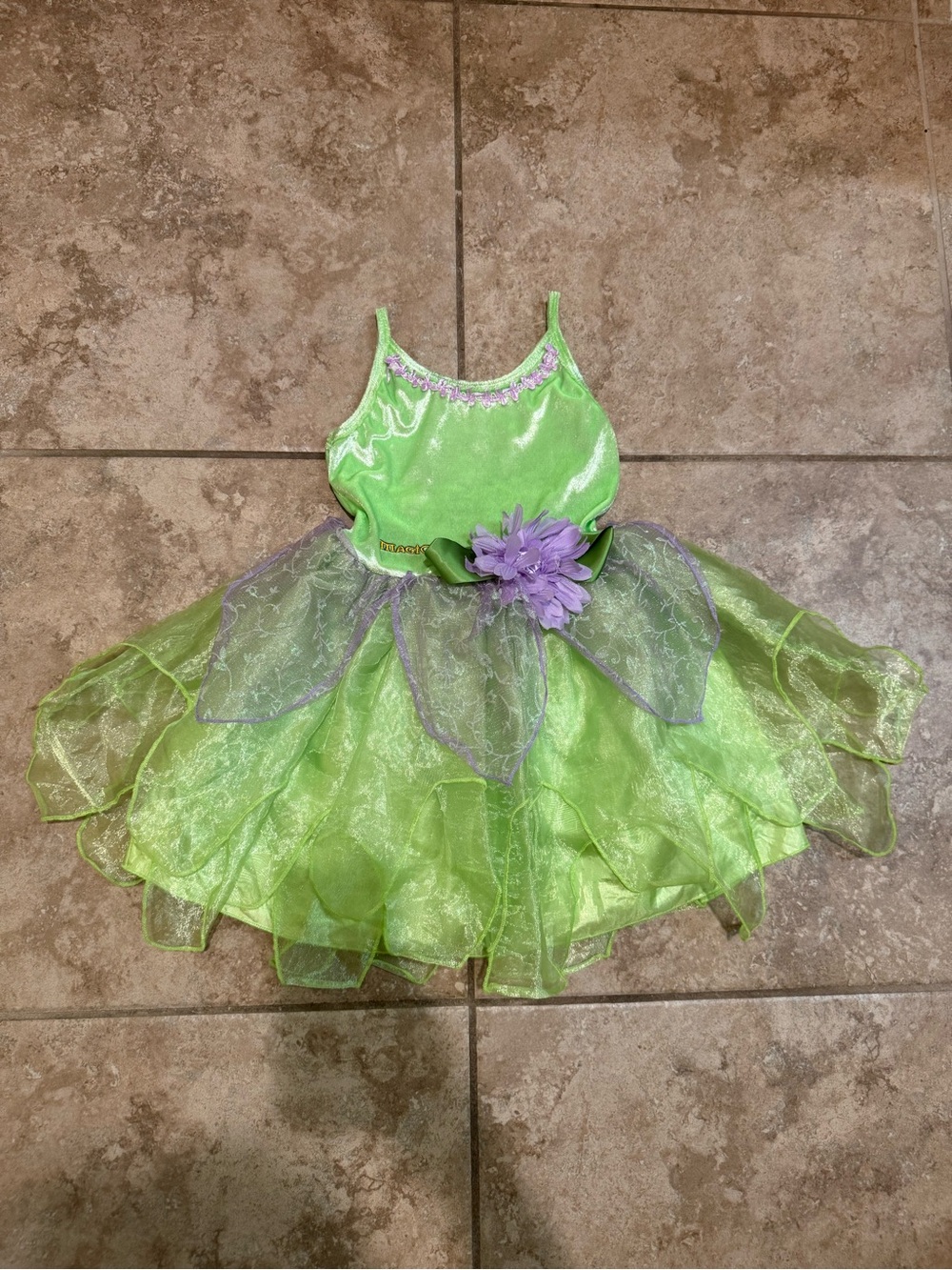Little Adventures Tinkerbell Fairy Dress + MagiQuest Embroidery - Girls 3-5 Year
